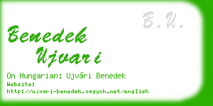 benedek ujvari business card